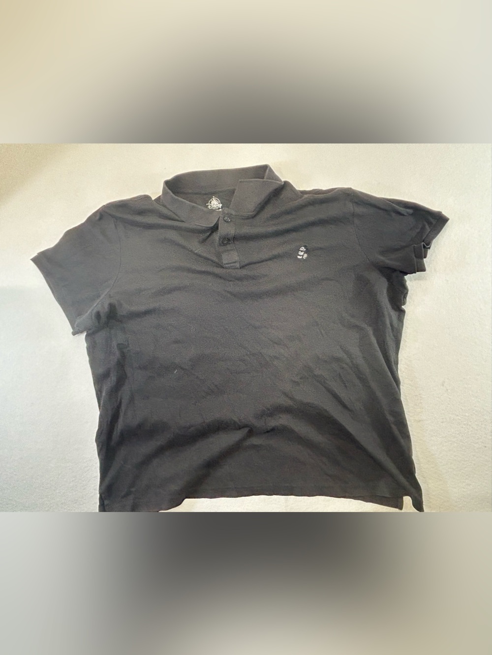 Disney parks modern fit black polo men’s XXL embroidered Mickey Mouse